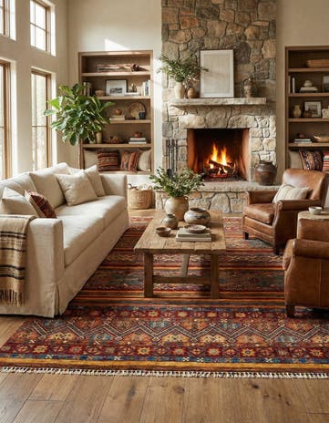 5' 5 x 8' Ariana Ziegler Wool Rug