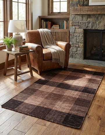 2' 6 x 4' 9 Hand Knotted Gabbeh Wool Rug