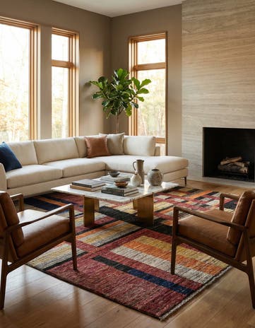 8' 4 x 9' 7 Hand Knotted Darya Wool Rug