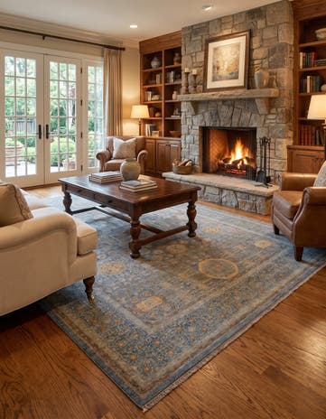 5' 8 x 7' 11 Hand Knotted Mamluk Ziegler Rug