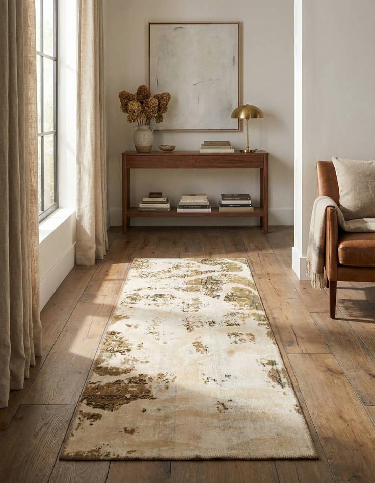 Detail image of 2' 6 x 6' 10  Hand Knotted Ultra Vintage Persian Wool Runner Rug