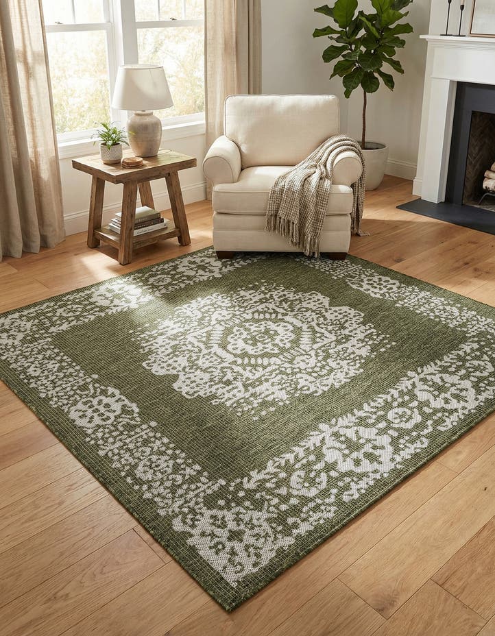 6' x 6' Easy-Clean Traditional Indoor / Ou...
