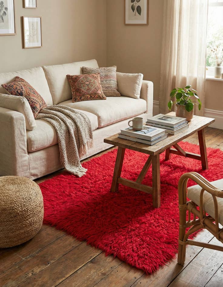 Detail image of  2' 9 x 4' 1  Hand Knotted Moroccan Wool Rug