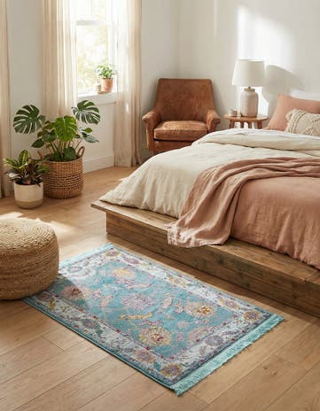 Aqua and Blue Paragon Rug