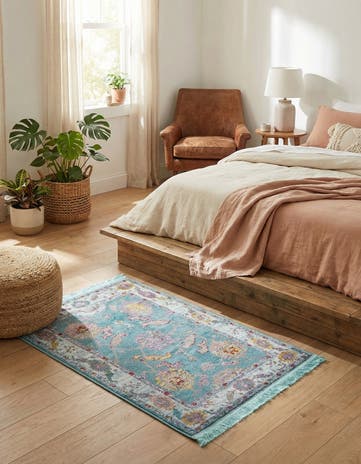 Aqua and Blue Paragon Rug
