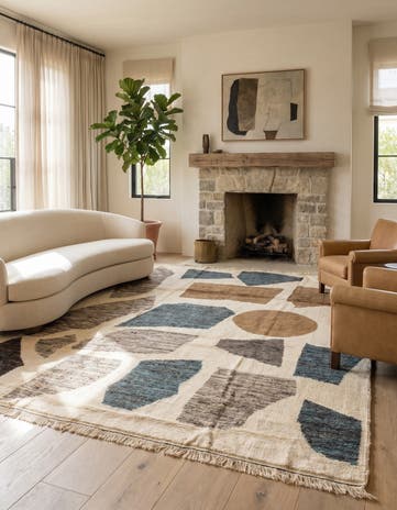 8' 10 x 11' 10 Hand Knotted Moroccan Wool Rug