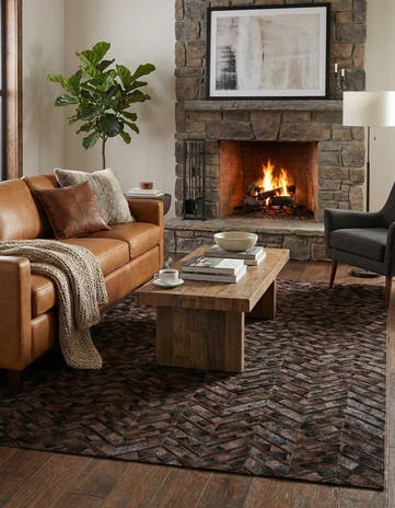 4' 11 x 7' 11 Cowhide - Patchwork Rug