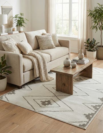 5' 3 x 7' 7 Lattice Rug