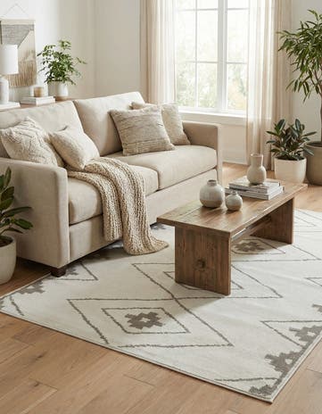 5' 3 x 7' 7 Lattice Rug