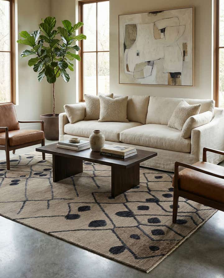 6' 6 x 9' 10 Hand Knotted Darya Wool Rug