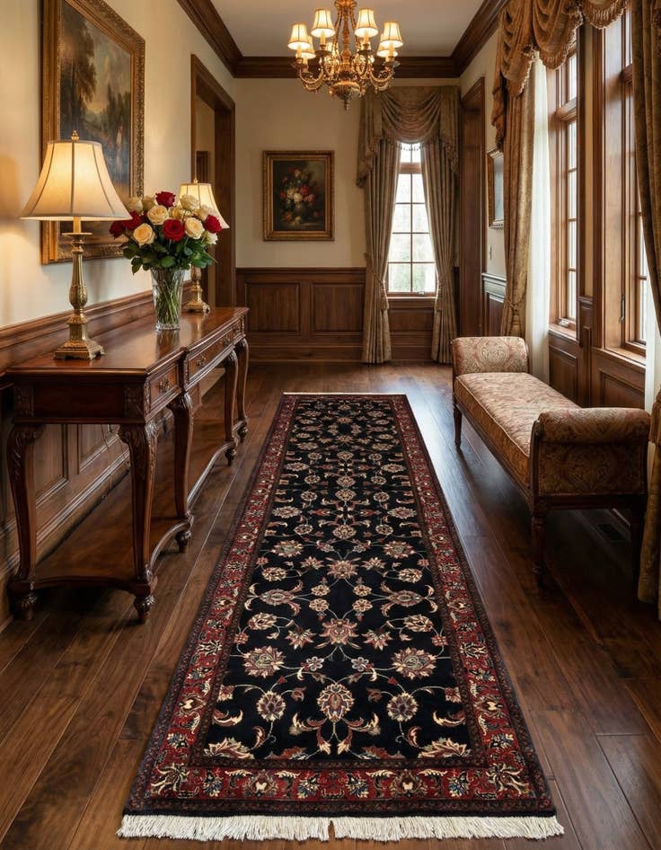 Detail image of 2' 8 x 9' 10 Bidjar Wool Runner Rug