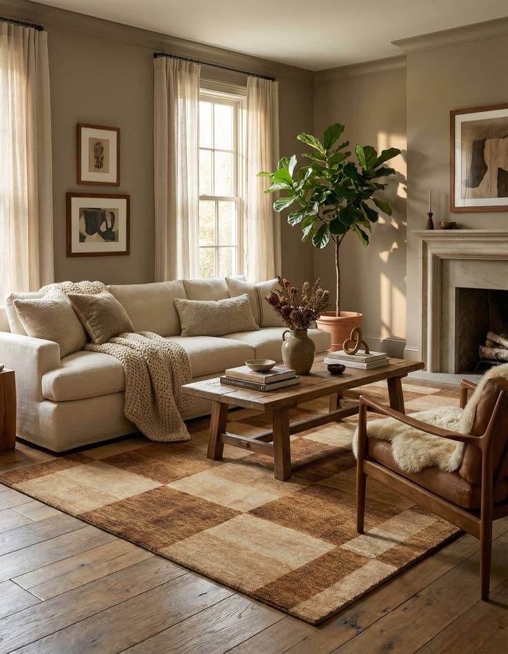 Detail image of 5' 7 x 8' 4 Juma Wool Rug