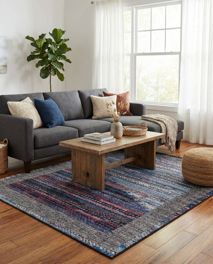 Detail image of 5' x 8' Easy-Clean Modern Indoor / Outdoor Rug
