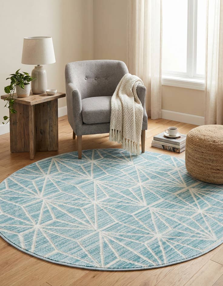 Detail image of 3' 3 x 3' 3 Uptown Fifth Avenue Round Rug