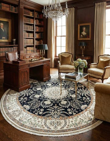 6' 7 x 6' 7 Nain Round Rug