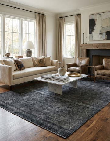 6' 5 x 9' 9 Hand Knotted Ultra Vintage Persian Wool Rug
