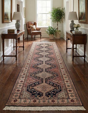 3' x 9' 10 Hand Knotted Shirvan Wool Runner Rug