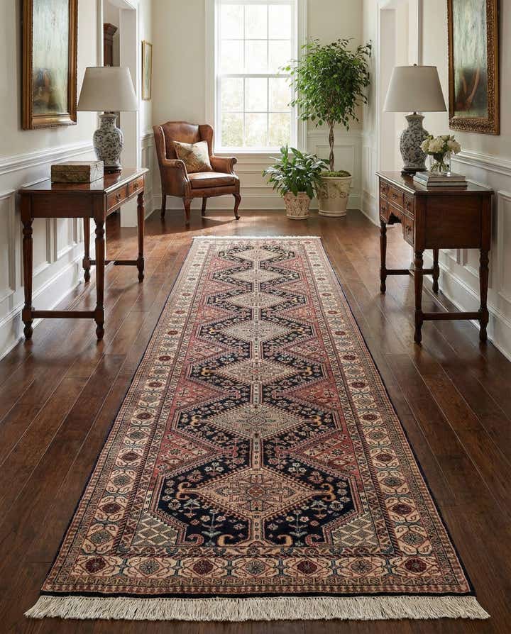 3' x 9' 10 Hand Knotted Shirvan Wool Runner Rug
