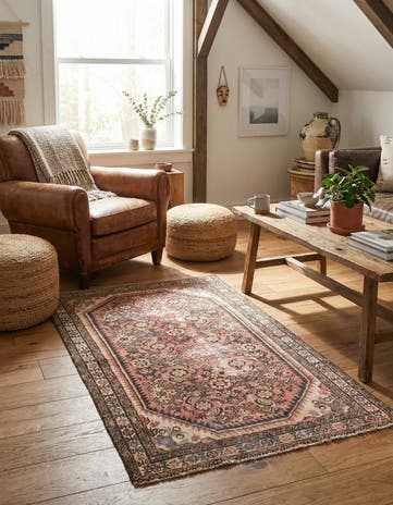 3' 2 x 5' 2 Hand Knotted Ultra Vintage Persian Wool Rug