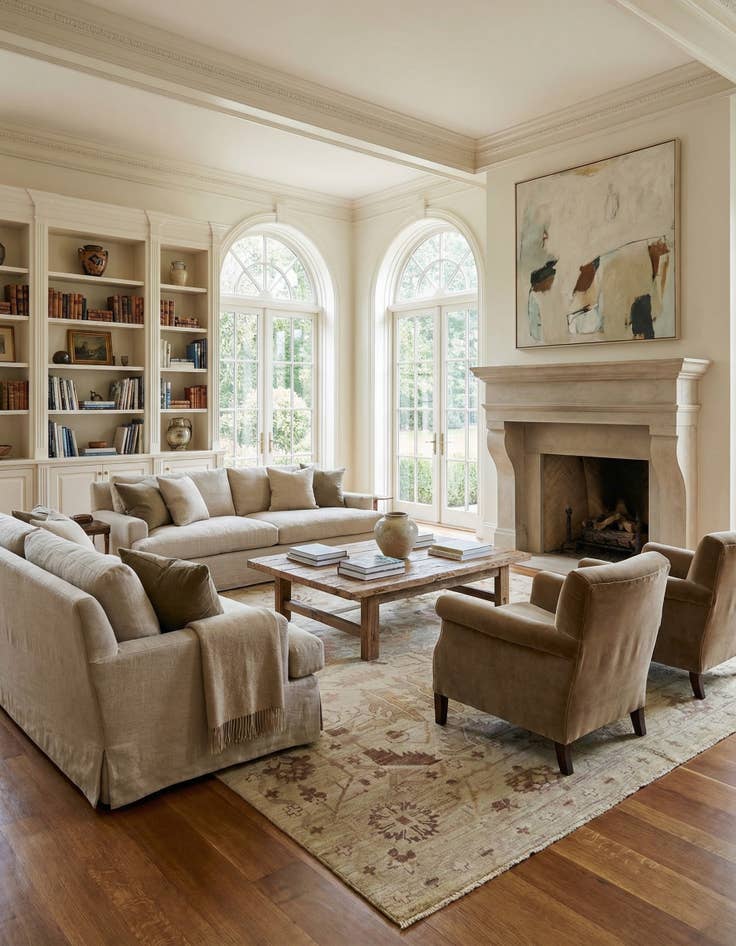 Detail image of 11' x 15' 7  Hand Knotted Oushak Wool Rug