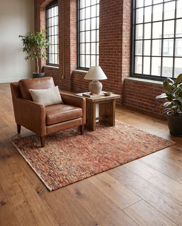 5' 1 x 6' 4 Hand Knotted Modern Ziegler Square Rug