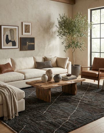 5' 2 x 7' 7 Hand Knotted Moroccan Wool Rug