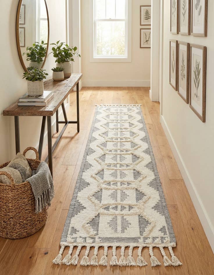 Detail image of 2' 7 x 13' 1  Hand Woven Arizona Wool Runner Rug