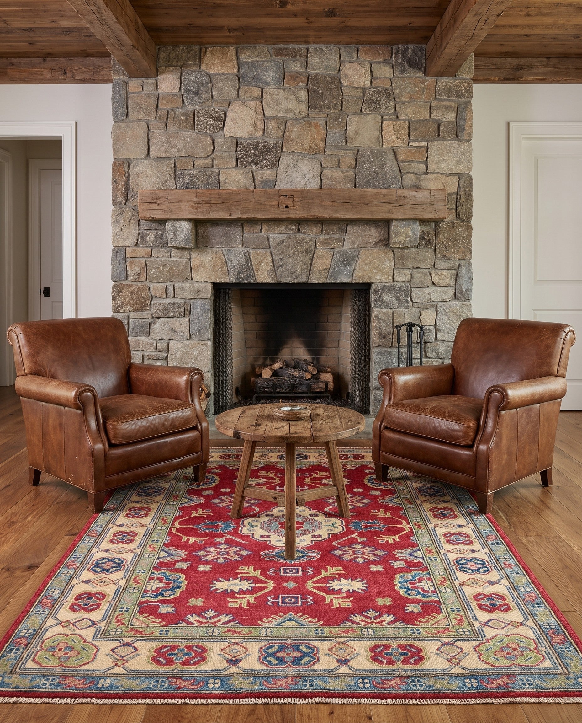 130cm x 180cm Hand Knotted Kazak Rug