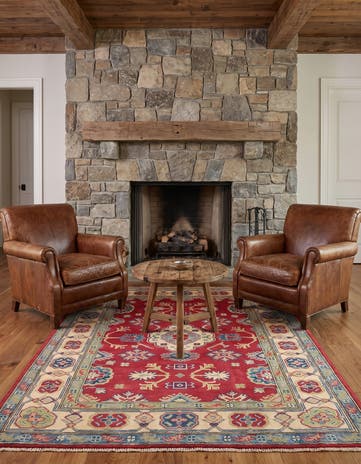 130cm x 180cm Hand Knotted Kazak Rug