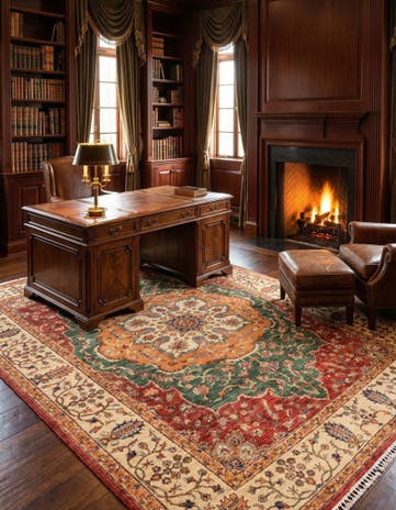 5' 6 x 8' 5 Hand Knotted Ariana Ziegler Rug