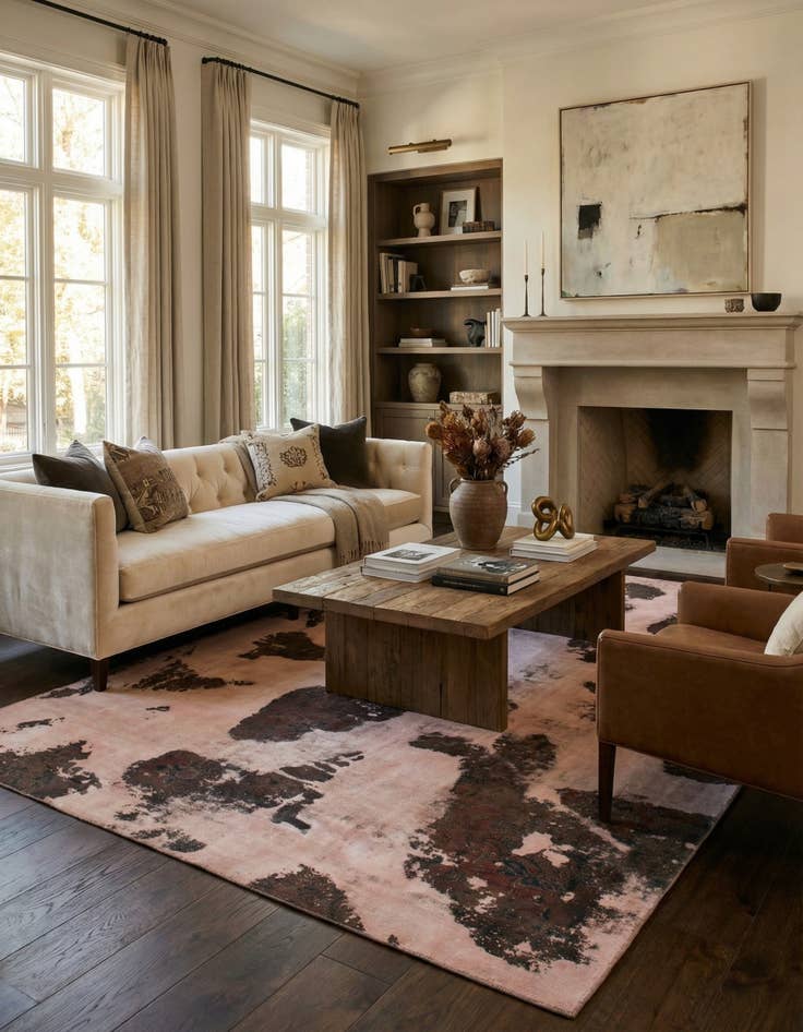 Detail image of 8' 4 x 12'  Hand Knotted Ultra Vintage Persian Wool Rug