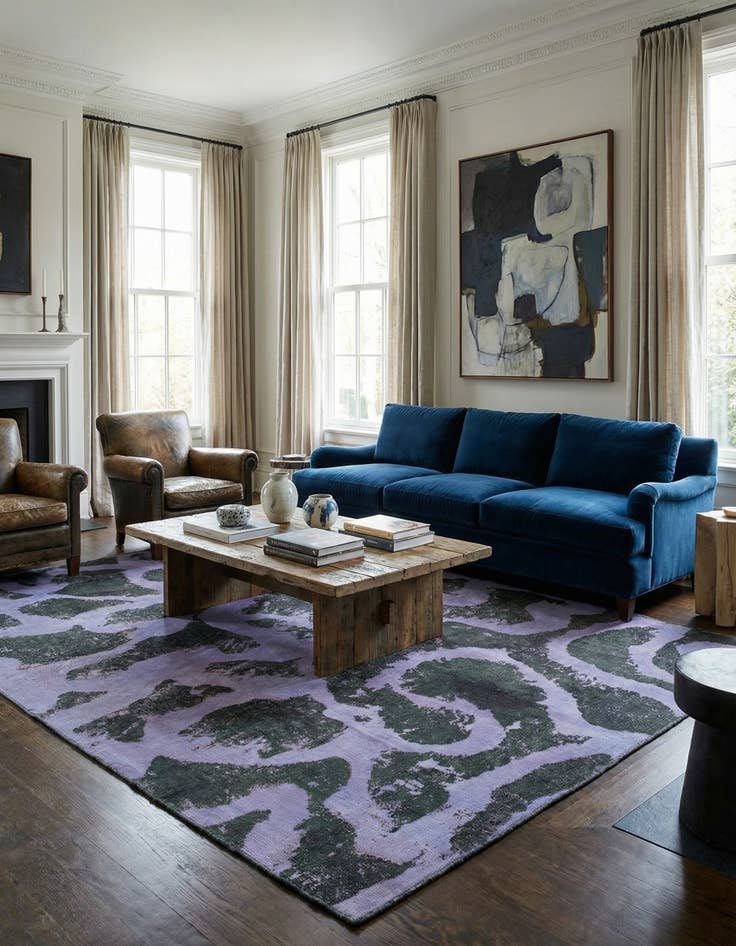 Detail image of  6' 2 x 9' 4  Hand Knotted Ultra Vintage Persian Wool Rug