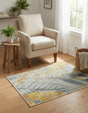 2' x 3' Easy-Clean Botanical Indoor / Outdoor Rug