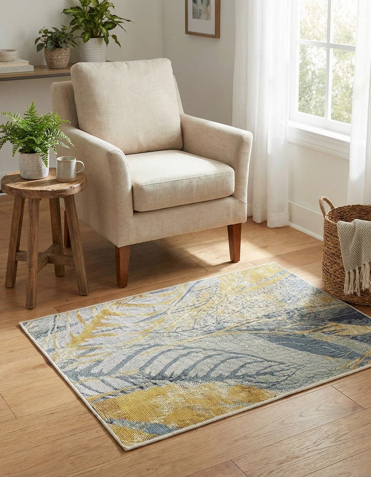2' x 3' Easy-Clean Botanical Indoor / Outd...