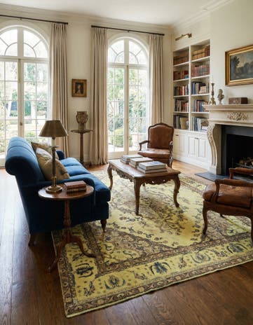 8' 1 x 10' 5 Hand Knotted Vintage Royal Persian Wool Rug
