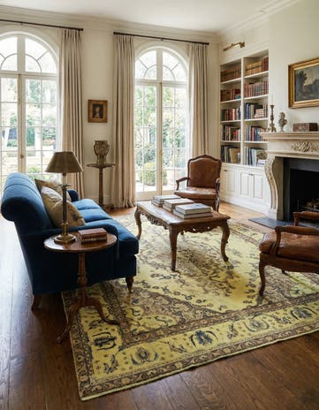 8' 1 x 10' 5 Hand Knotted Vintage Royal Persian Wool Rug