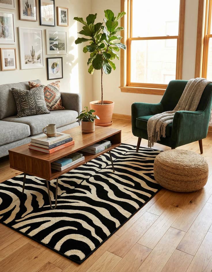 Detail image of 4' 1 x 6' 1 Safari Rug