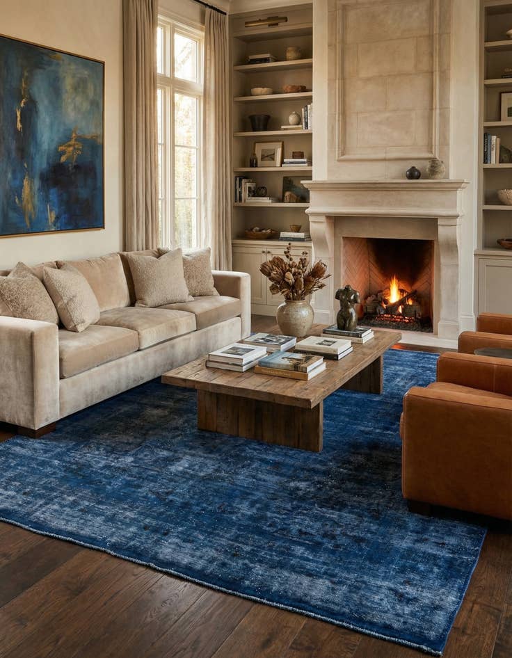 Detail image of 9' 5 x 12' 7 Hand Knotted Ultra Vintage Persian Wool Rug