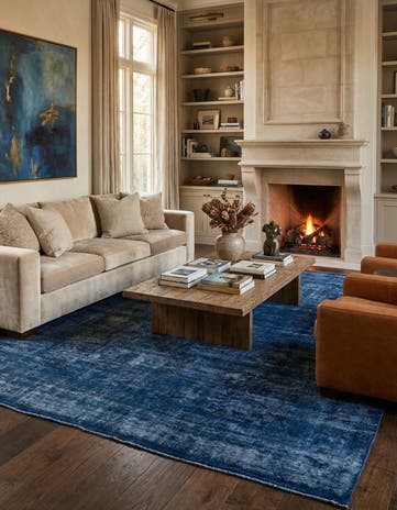 9' 5 x 12' 7 Hand Knotted Ultra Vintage Persian Wool Rug