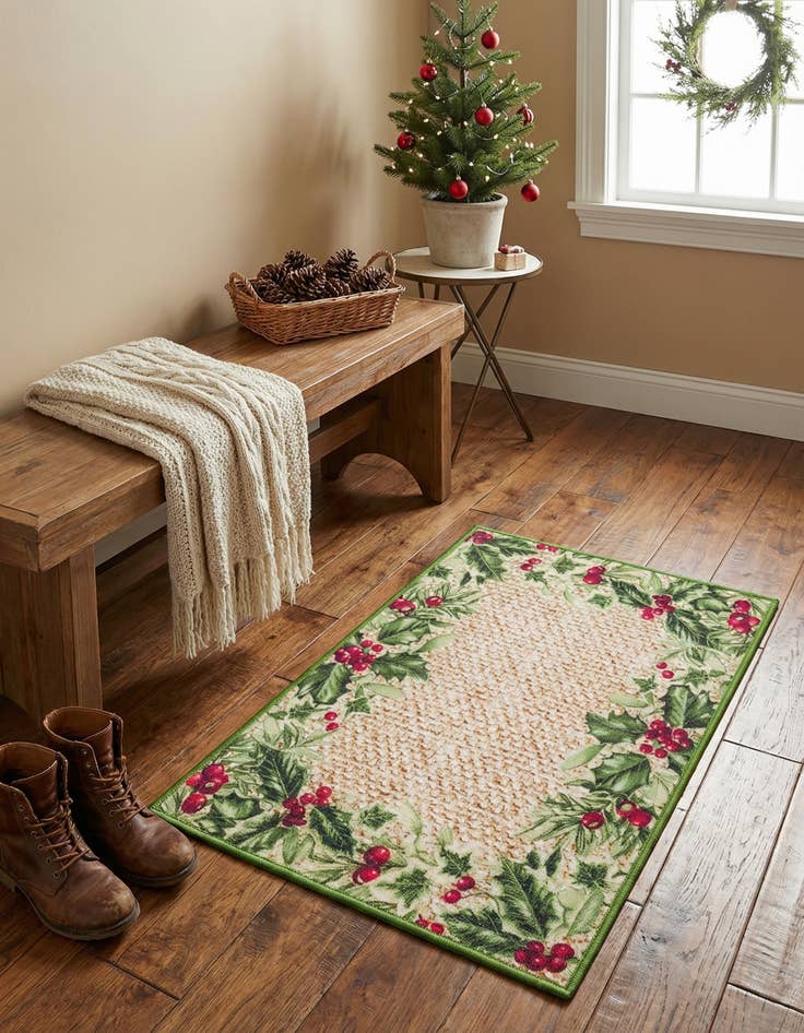 Detail image of 2' x 3' 1  Washable Jill Zarin Caribbean Indoor / Outdoor Rug