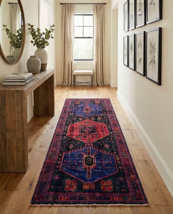 5' x 11' 10 Hand Knotted Sirjan Persian Wool Runner Rug