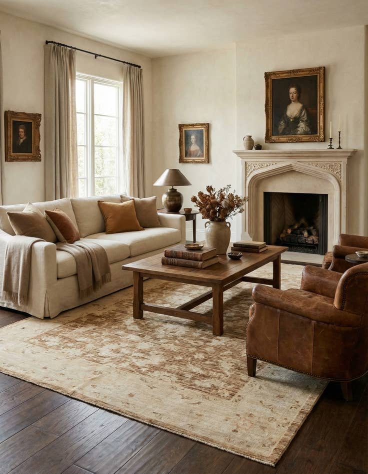 Detail image of 6' x 8' 8  Hand Knotted Peshawar Ziegler Rug