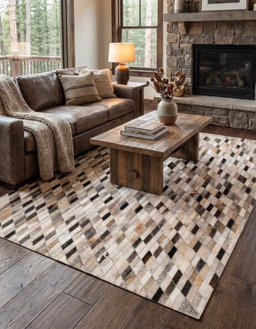 4' x 6' Cowhide - Patchwork Rug