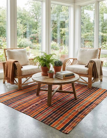 4' 10 x 5' 5 Jajim Square Rug