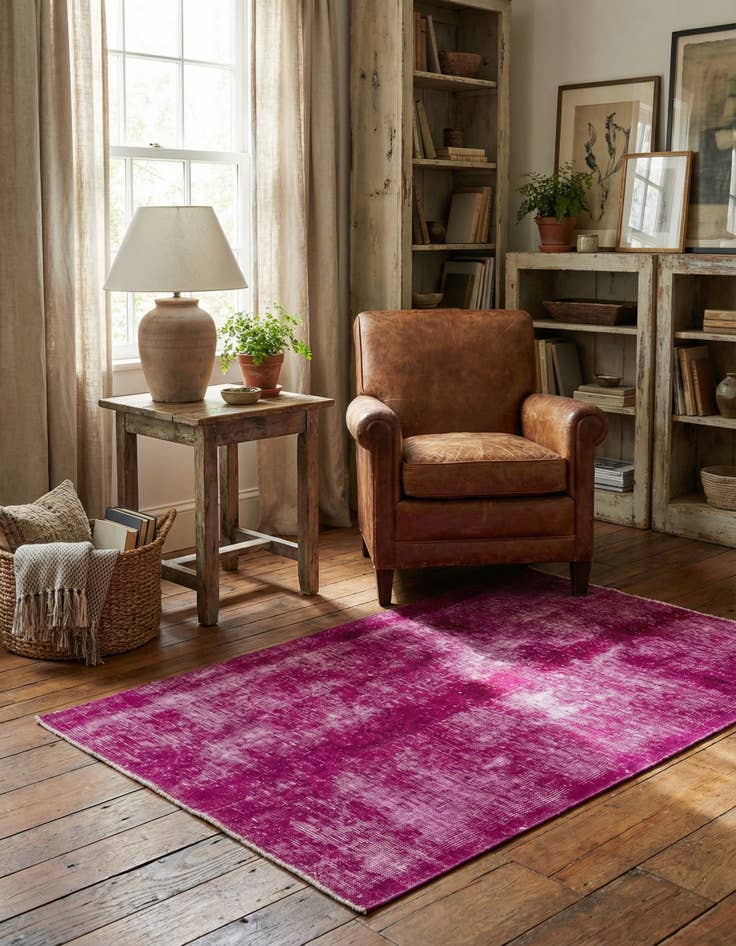 Detail image of 3' x 4' 7  Hand Knotted Ultra Vintage Persian Wool Rug