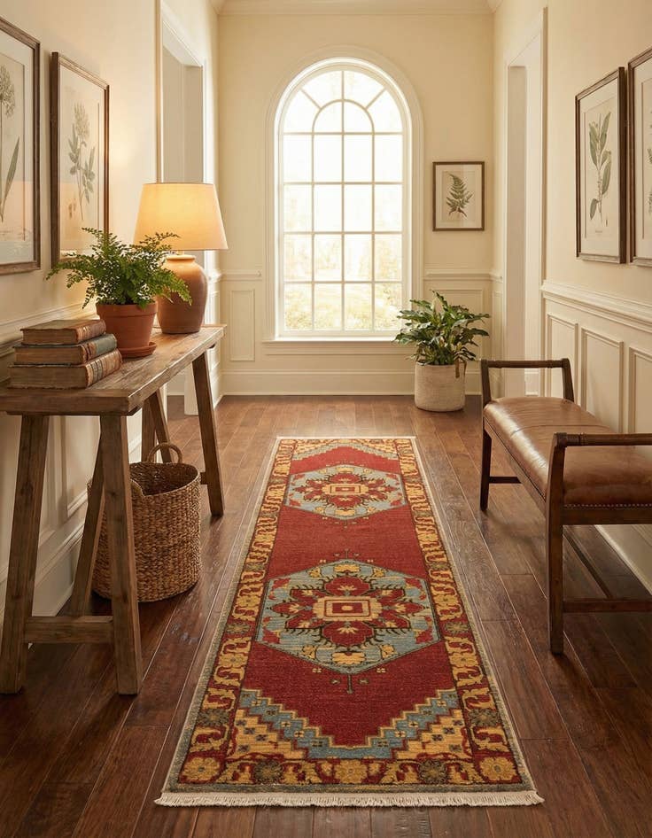 Detail image of 2' 7 x 10' Serapi Runner Rug