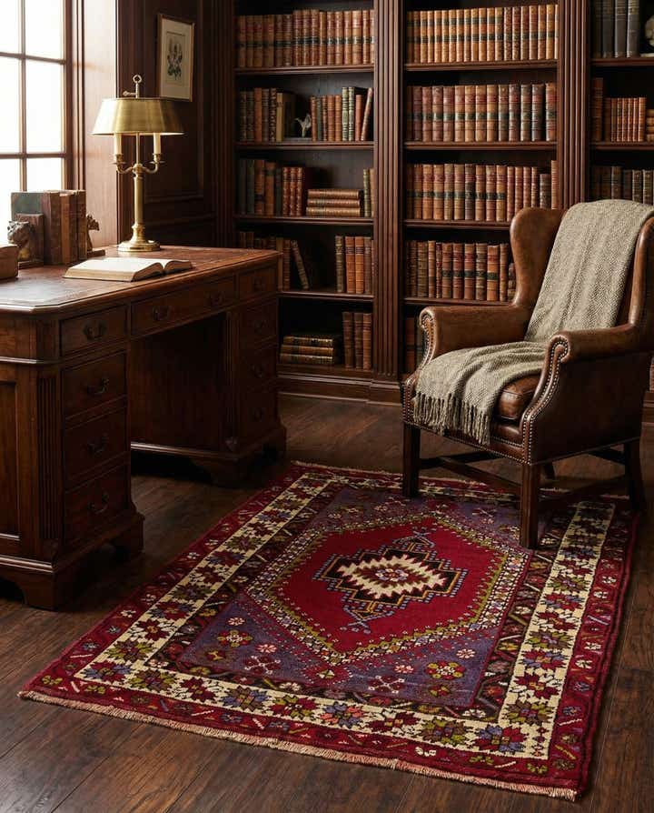 3' 8 x 5' Hand Knotted Anatolian Wool Rug