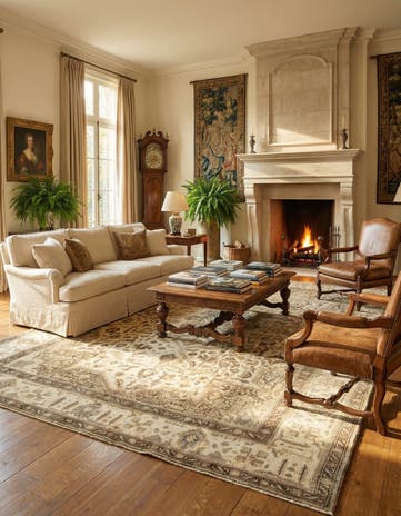 9' 8 x 12' 10 Hand Knotted Vintage Royal Persian Wool Rug