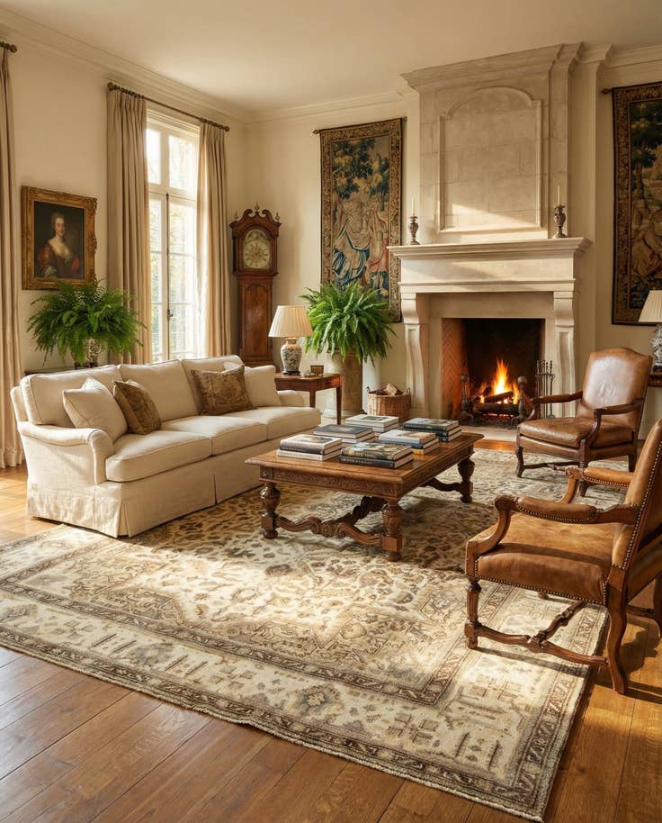 Detail image of 9' 8 x 12' 10 Hand Knotted Vintage Royal Persian Wool Rug