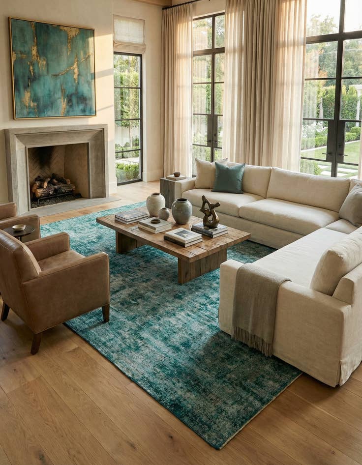 Detail image of 8' 8 x 12' 2  Hand Knotted Ultra Vintage Persian Wool Rug